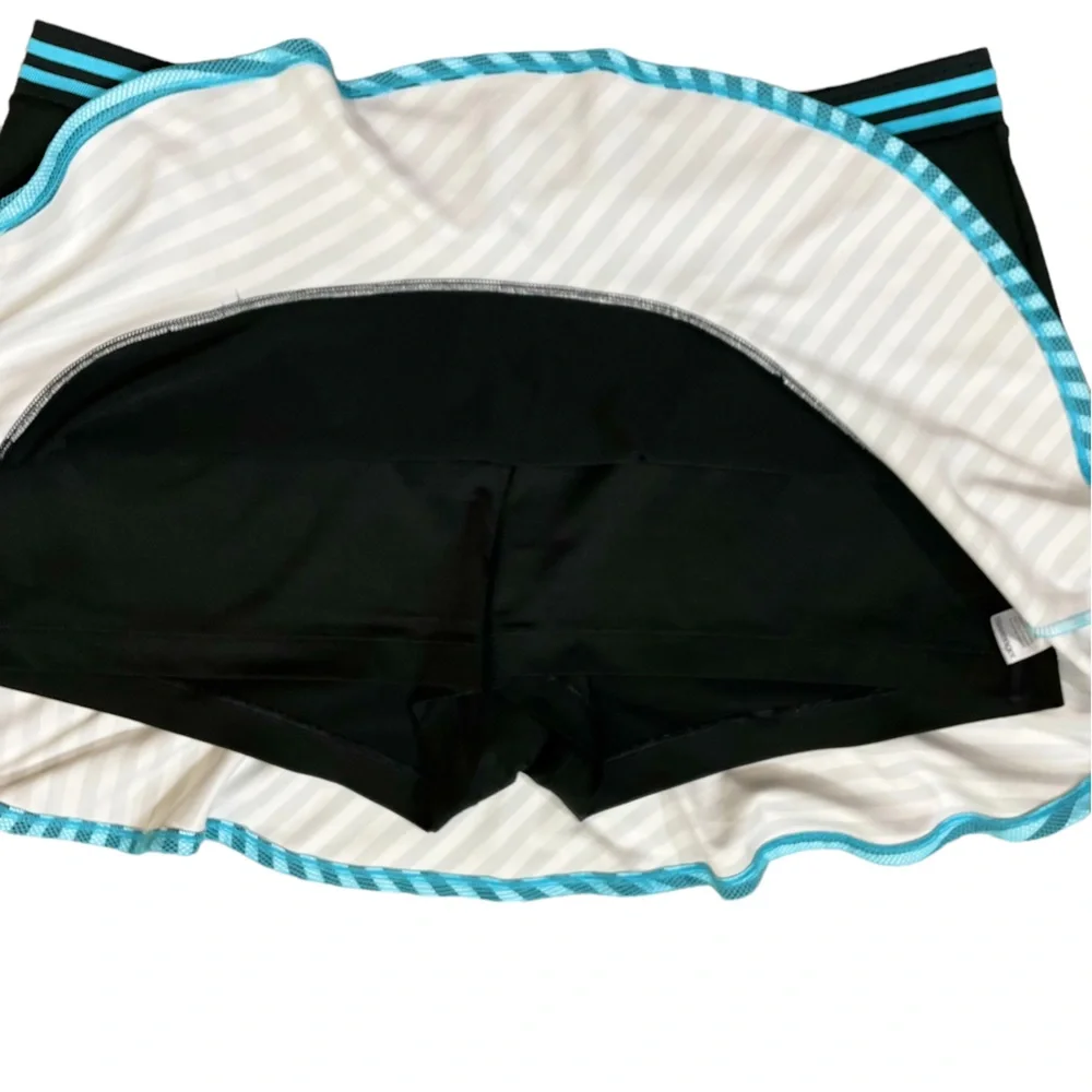 Slazenger “City Lights” Knit Printed Ruffle Golf Tennis Skort (A)